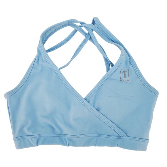 1st Phorm Light Blue Medium Support Sports Bra Size Small Pre-Owned - Picture 1 of 4